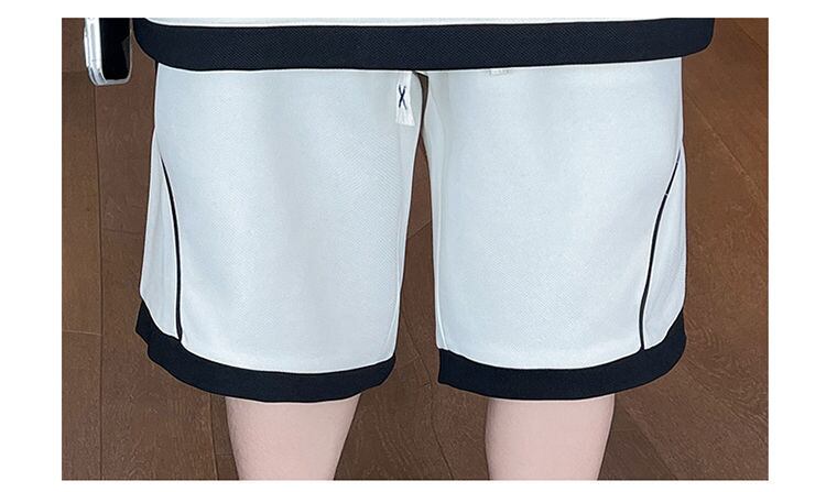 早い者勝ち カジュアル ファッション 切り替え 全3色 半袖ＴシャツⅹパンツセットF-8950