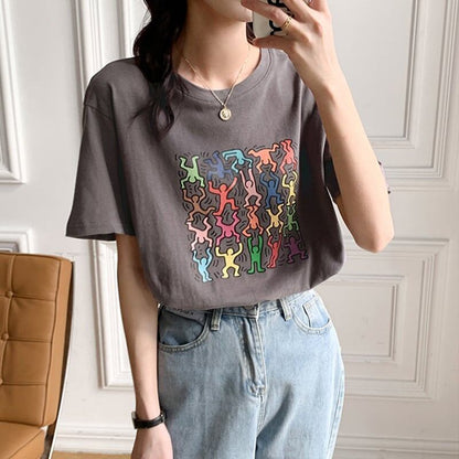 オシャレ度満点   着心地抜群 Tシャツ カットソー＜F-3408＞