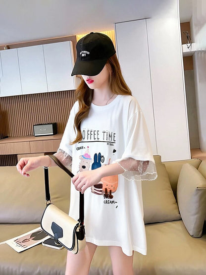 今季マストバイ 美人度アップ 大好評 好感度UP カジュアル 全4色 半袖 Tシャツ ＜F-11349＞