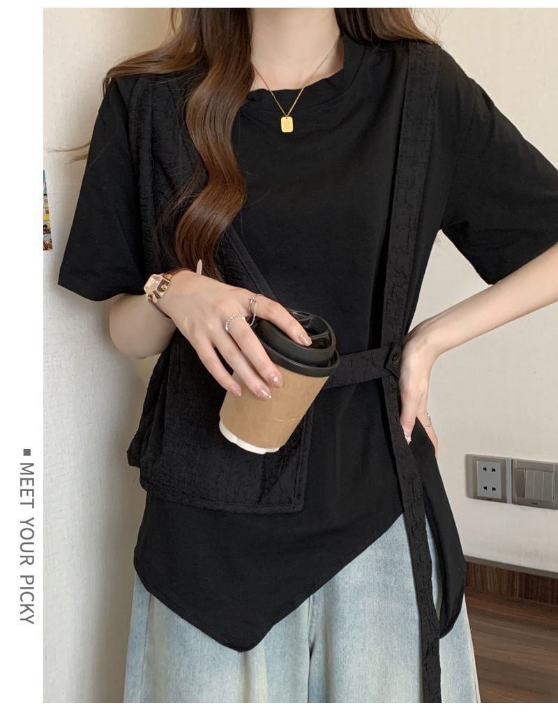 売れ筋 着回し力抜群 定番シンプル 売り切れ必至 全2色 Tシャツ <F-11999>
