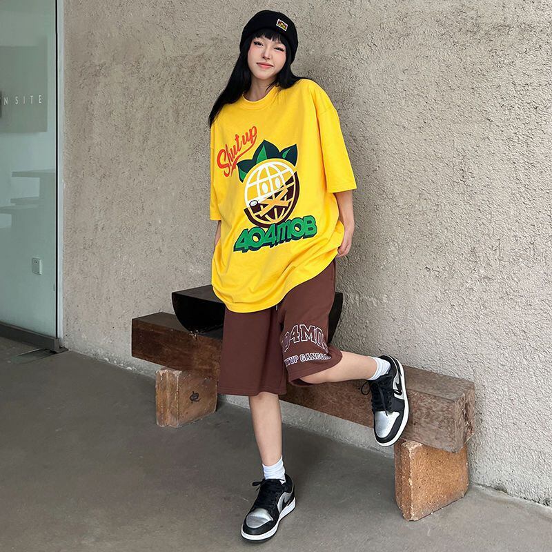 話題沸騰中 おしゃれ度高め 活躍する優秀アイテム プリント 半袖 Tシャツ F-9325