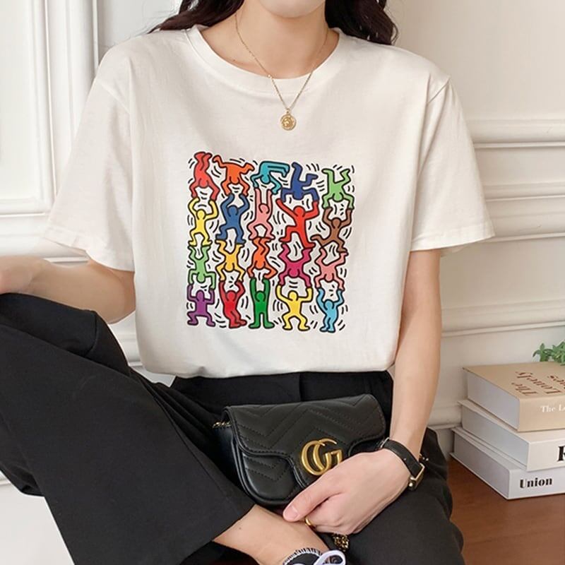 オシャレ度満点   着心地抜群 Tシャツ カットソー＜F-3408＞