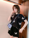 新作 ファッション 絶対欲しい 海外トレンド 半袖 Tシャツ ショートパンツ セットアップ<F-6726>