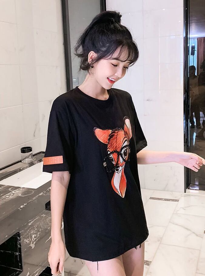 売り切れ必至 アクティブも綺麗も叶う 上品 プリント 全3色 半袖 Tシャツ F-8990
