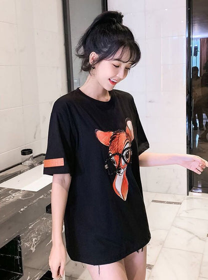 売り切れ必至 アクティブも綺麗も叶う 上品 プリント 全3色 半袖 Tシャツ F-8990