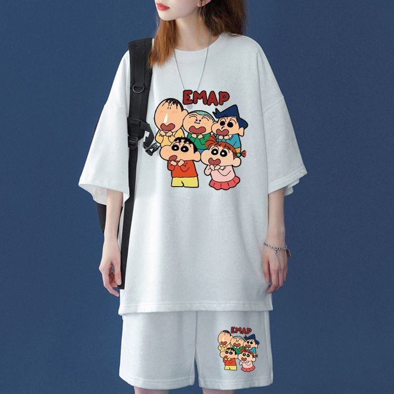 【半額セール】話題沸騰中  韓国系 半袖Ｔシャツⅹパンツセット全4色F-8063