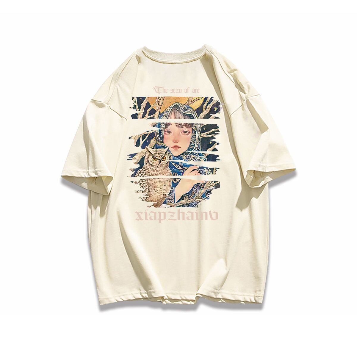 ポップなプリントが夏に映えるプリントTシャツ 半袖 全8色 Tシャツ F-9252