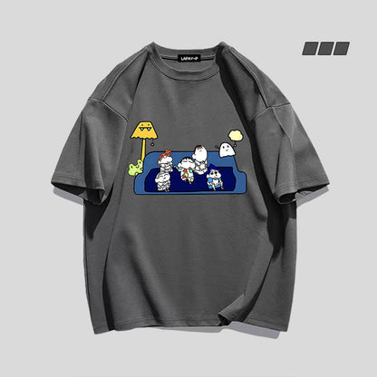 男女兼用 高品質 カジュアル Tシャツ F-13362