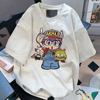 絶対欲しい カジュアル キュート 半袖シャツ 男女兼用F-6736