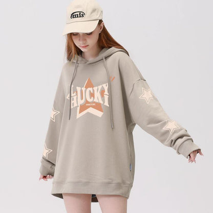 女性の秋のファッション カジュアルプリント アバンギャルド 3色 パーカー F-9912