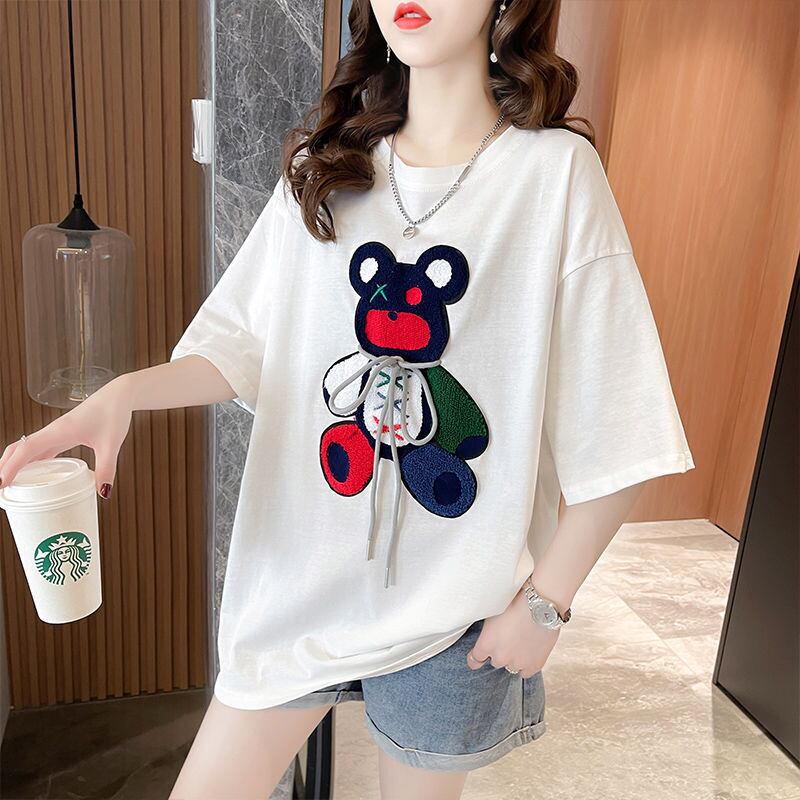 今季マストバイ 早い者勝ち 絶対流行 カジュアル 2色選択 Tシャツ<F-11648>