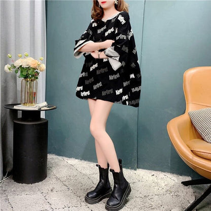 ゆったり感アップ   スタイリッシュ Tシャツ＜F-2856＞