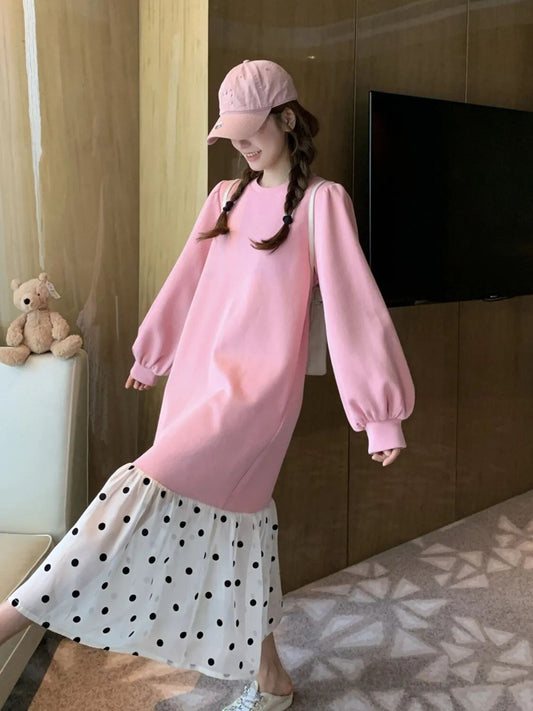 【半額！期間限定！！】超人気 オシャレ 都市ファッショ デザイン ファッション感満々 切り替え ワンピースF-9700