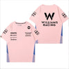 シンプル 男女兼用 着心地良い レーシングデザイン Tシャツ F-13178