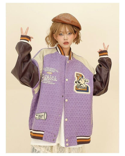 大活躍 切り替え ユニセックス スタジャン 全2色コート＜F-4832＞