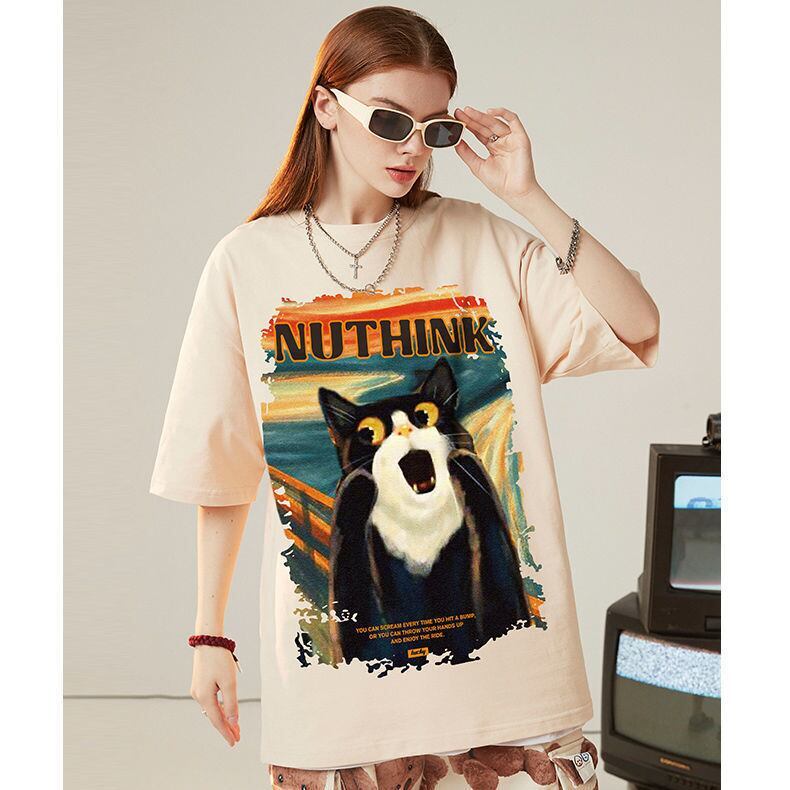 絶対欲しい デザイン性抜群 売り切れ必至 ファッション プリント 4色選択 半袖Tシャツ＜F-9293＞