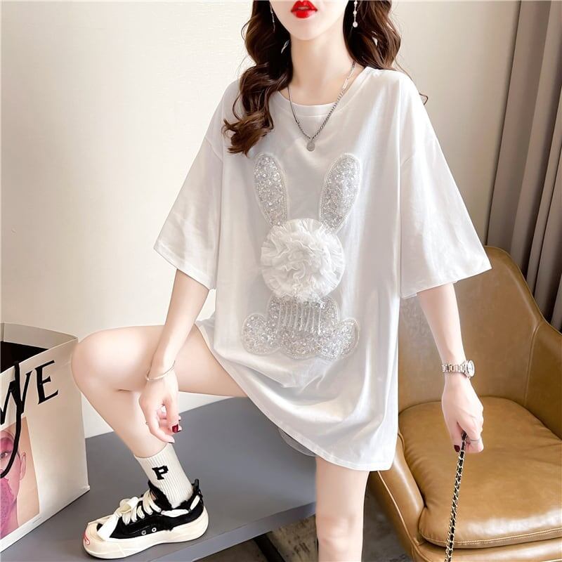 オシャレ度満点   一目惚れ Tシャツ カットソー＜F-3422＞
