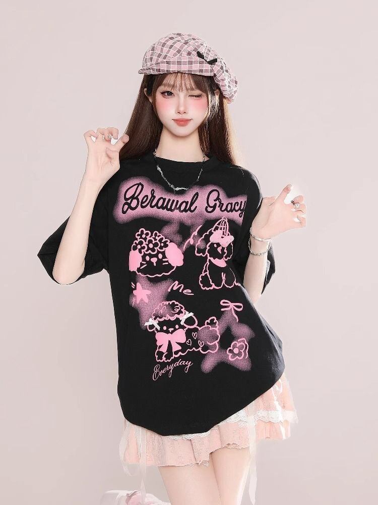 美人度アップ 売れ筋 話題沸騰中 絶対流行 早い者勝ち カジュアル 2色選択 Tシャツ<F-11279>