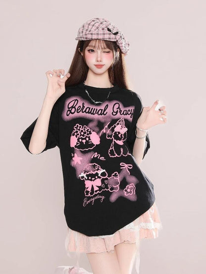 美人度アップ 売れ筋 話題沸騰中 絶対流行 早い者勝ち カジュアル 2色選択 Tシャツ<F-11279>