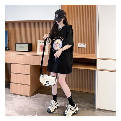 今季マストバイ レース 可 透かし彫り 切り替え 2色選択 Tシャツ カットソー＜F-8493＞