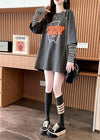 絶対流行 カジュアル アバンギャルド レイヤード風 プリント全3色 Tシャツ＜F-9587＞
