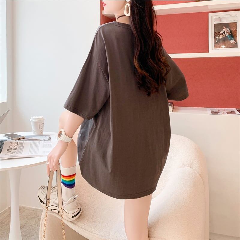デザイン感   チャーミング Tシャツ カットソー＜F-3529＞