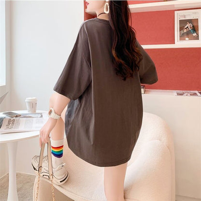 デザイン感   チャーミング Tシャツ カットソー＜F-3529＞