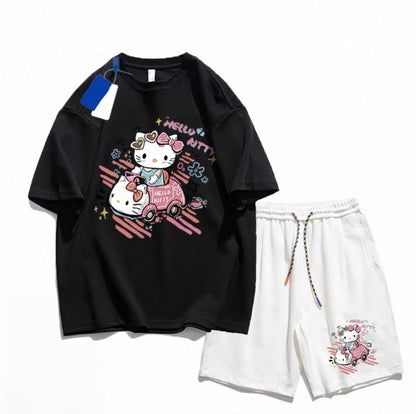 男女兼用 大注目 組み合わせやすい 半袖 Tシャツ＋パンツ セットアップ F-13167
