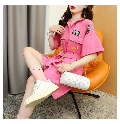 好感度UP カジュアル おすすめ 半袖Ｔシャツⅹパンツセット全2色<F-11504>