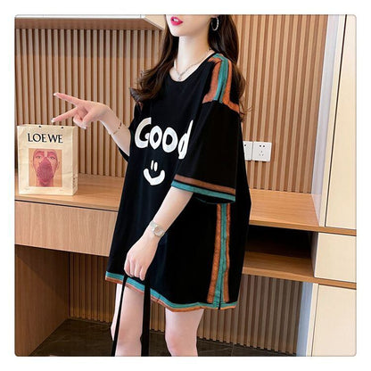 期間限定 プリント全2色 カジュアル 半袖Tシャツ カットソー ＜F-8603＞