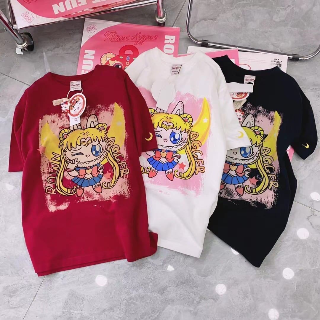 今季も大流行 ゆったり 刺?ロゴ ユニセックス 全3色 半袖 Tシャツ <F-4852>