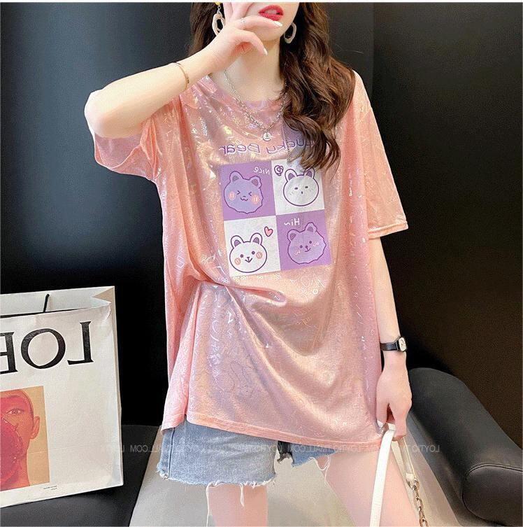 【半額！期間限定！！】アイスシルク半袖Tシャツ<F-5004>