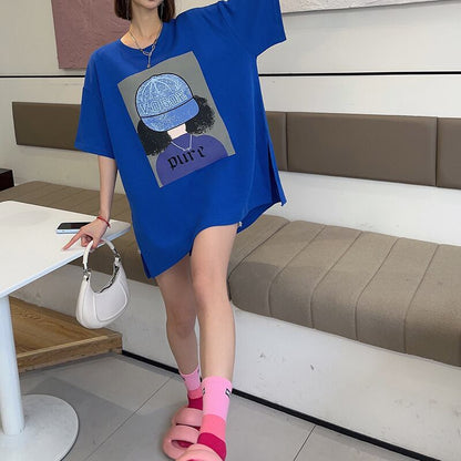 話題沸騰中 都市ファッショ 流行新作 オシャレ デザイン プリント全6色 半袖TシャツF-9108