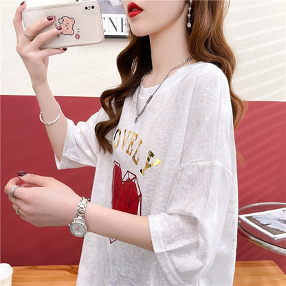 話題沸騰中 ファッション 個性派 プリント 全3色 半袖Tシャツ<F-8508>