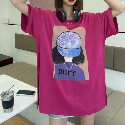 話題沸騰中 都市ファッショ 流行新作 オシャレ デザイン プリント全6色 半袖TシャツF-9108