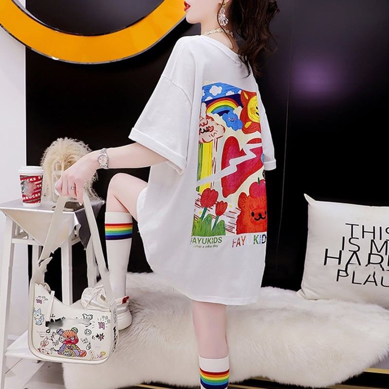 スタイリッシュ   一目惚れ Tシャツ カットソー＜F-3531＞