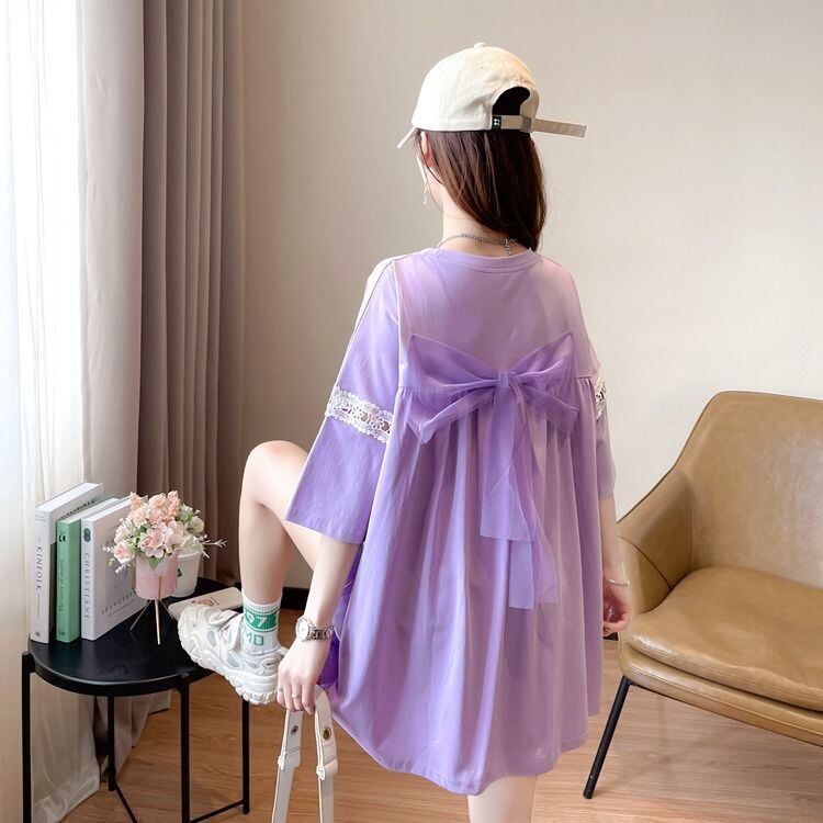 新商品 プリント ファッション ゆったり 全4色 半袖 Tシャツ＜F-11493＞