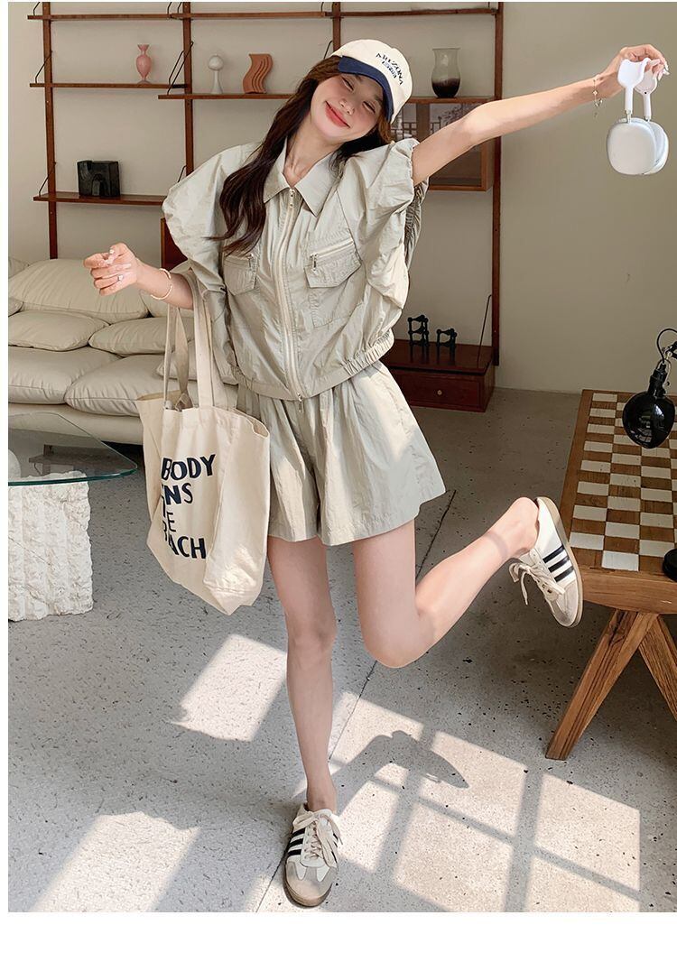 ファッション デニム 個性派 半袖Ｔシャツⅹパンツセット<F-11726>