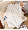 上質なドロップショルダー半袖Tシャツ<F-2978>