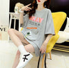 好感度UP ルーズ カジュアル プリント全3色 半袖Tシャツ カットソー ＜F-8607＞