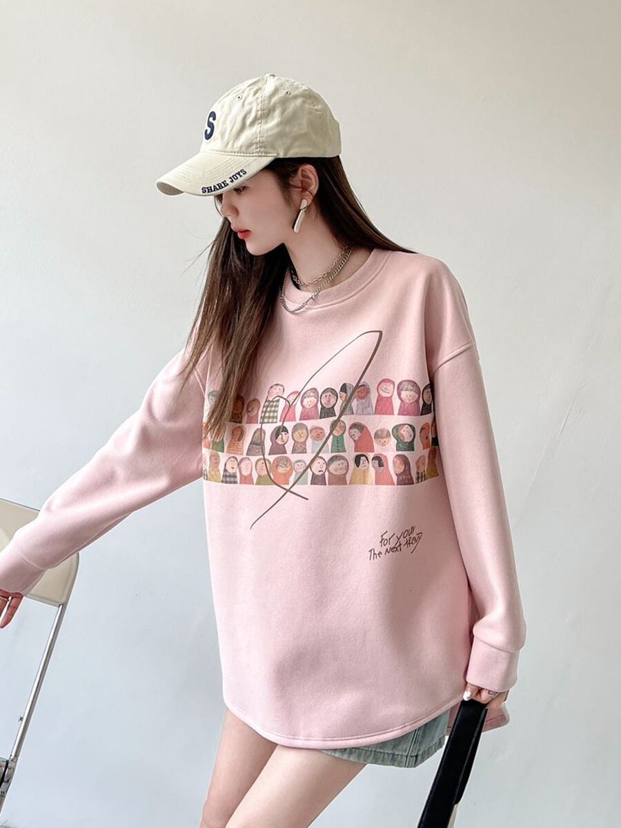 着回し力抜群 sweet系可愛い オシャレデザイン スウェットF-10565