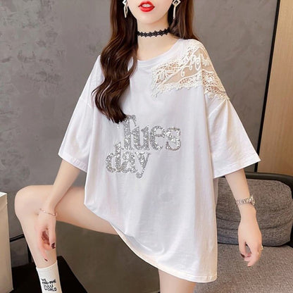 清純甘くて女子力UP   一目惚れ Tシャツ カットソー＜F-2950＞