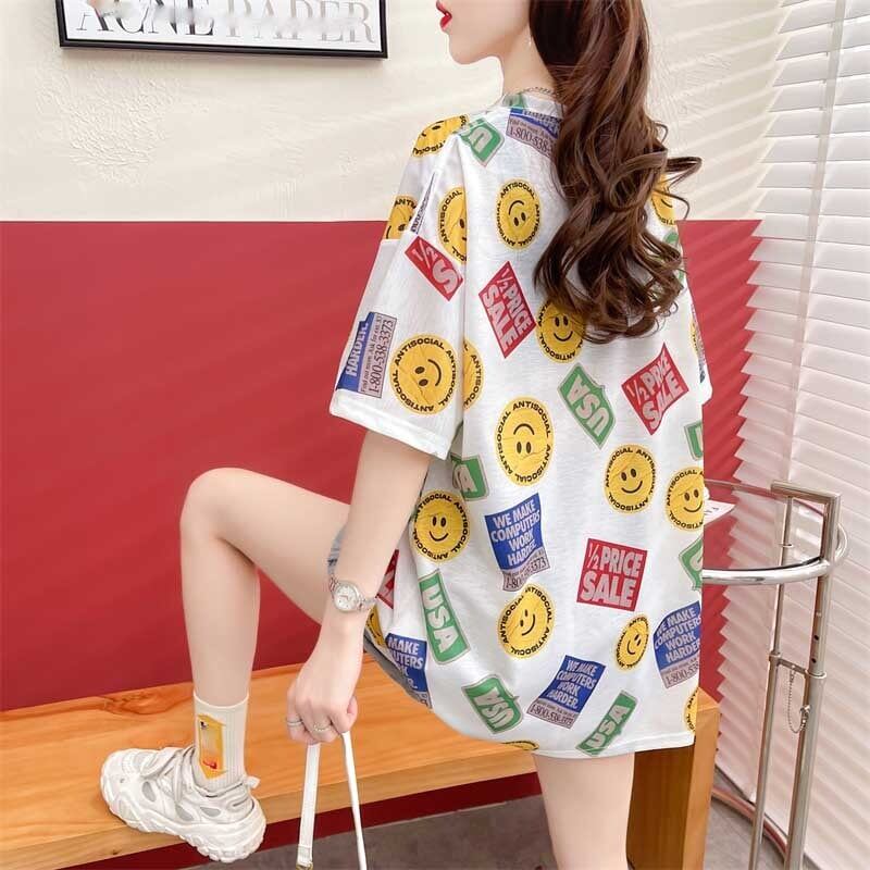 カジュアル お洒落 ラウンドネック Tシャツ カットソー トップス＜isf-3177＞