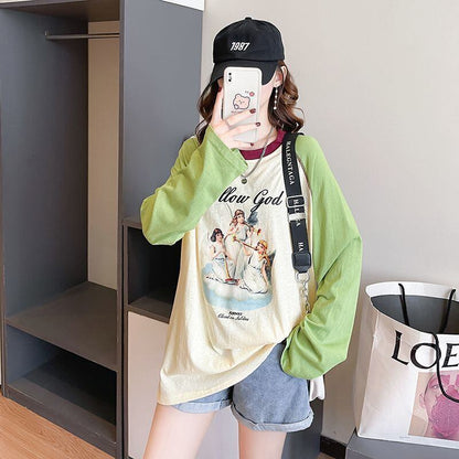 今季マストバイ 早い者勝ち 絶対流行 カジュアル 2色選択 Tシャツ<F-11671>