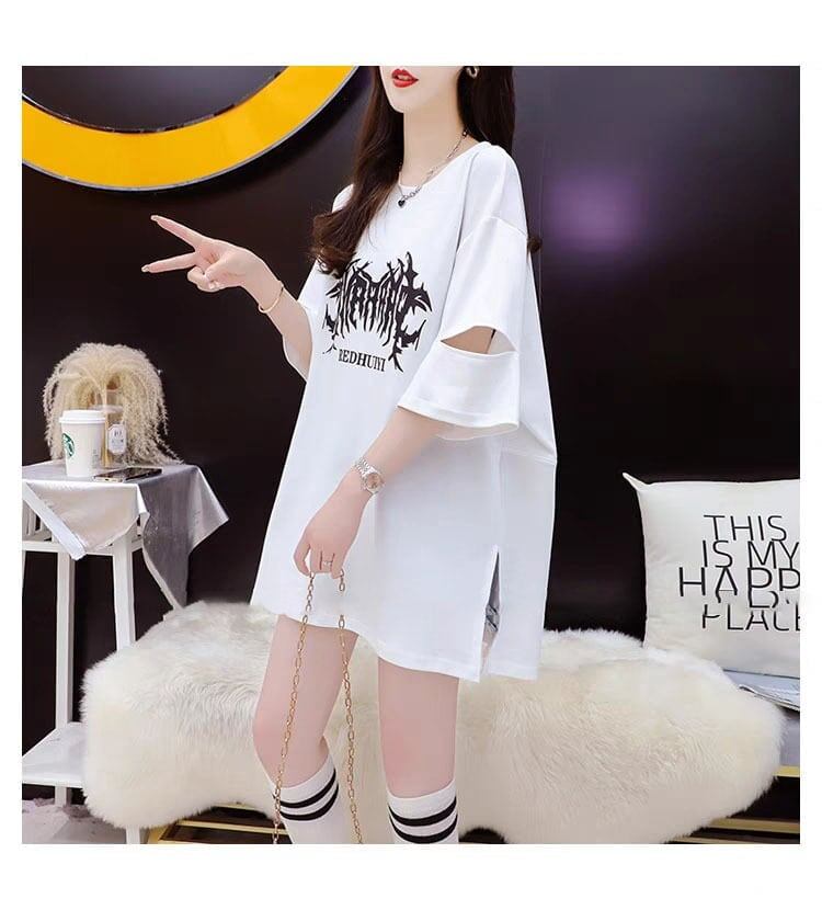 絶対欲しい   プリント Tシャツ ゆったり半袖 ＜F-2880＞