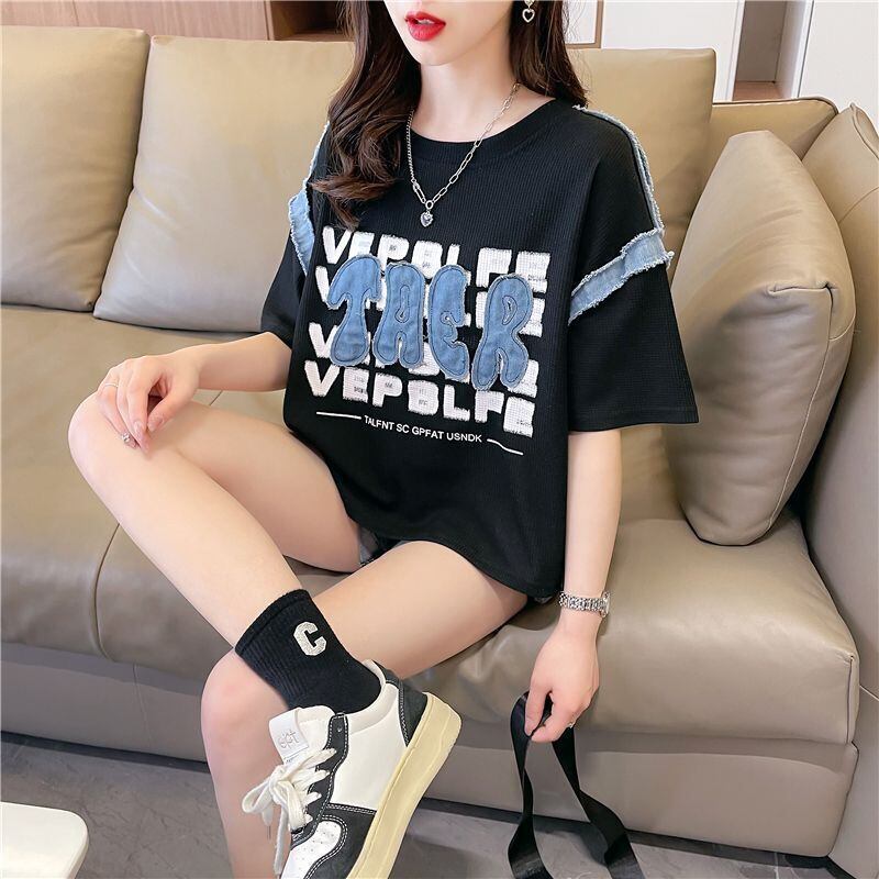着回し力抜群 早い者勝ち 絶対流行 カジュアル 2色選択 Tシャツ<F-11645>