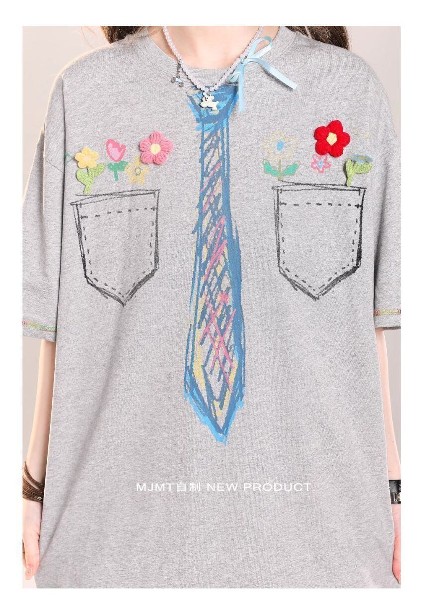 定番シンプル 絶対流行 今季マストバイ 早い者勝ち カジュアル 2色選択 Tシャツ<F-11664>