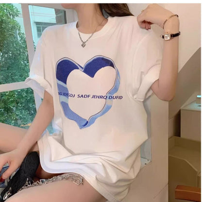 売り切れ必至 カジュアル 上質 ファッション プリント 半袖Tシャツ＜F-8586＞