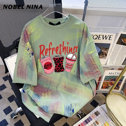 超人気商品 特別デザイン 個性派 絞り染め 半袖 Tシャツ ＜F-8661＞