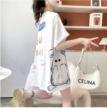 新商品 レース スウィートプリント 全2色 半袖Tシャツ ＜F-8715＞